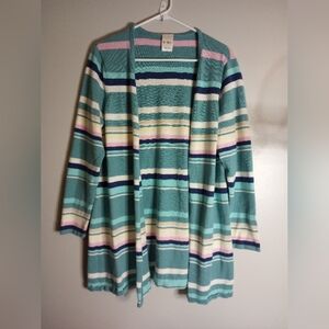 Blair striped cardigan size medium
